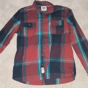 Levi's plaid long sleeve